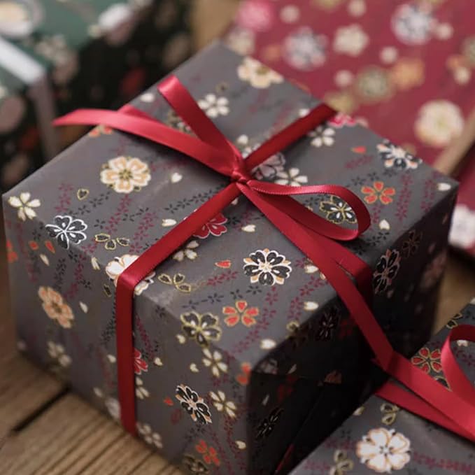 1/2 Inch Burgundy Satin Ribbon 50 Yards Solid Fabric Ribbons for Gift Wrapping, Crafts and DIY Projects, Bows Making, Wedding, Party, Holiday Decor