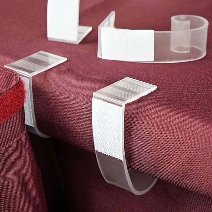 50 Pieces Table Skirt Clips Plastic Tablecloth Clips for Outdoor Party Indoor Outdoor Events 0.8-1.2"