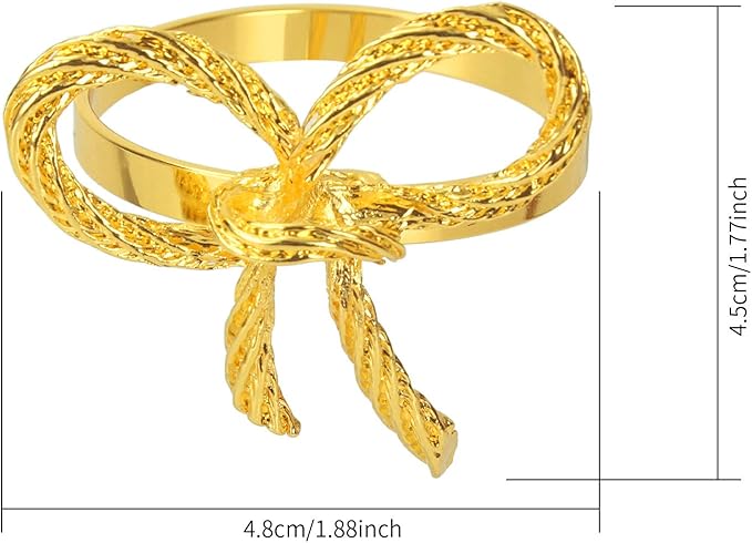 Pack of 18 Napkin Rings Alloy Hollow Out Flower Napkin Holder Dinning Table Napkin Ring for Dinner Parties Wedding Banquet Table Setting Family Gatherings Table Decor（Gold，18）