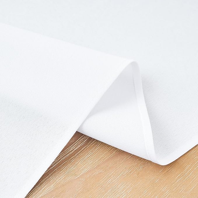 2 Pack White Small Short Table Runner 12 x 48 Inch Solid Color Runners Coffee Table Dresser for Daily Party Home Decoration