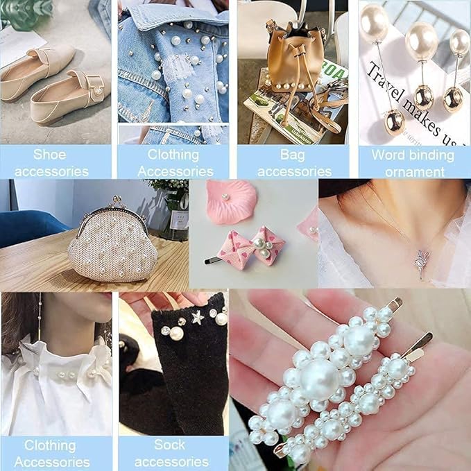 100Pcs 20mm White Round ABS Faux Pearl Beads for Jewelry Making, DIY Crafts, Home Decoration