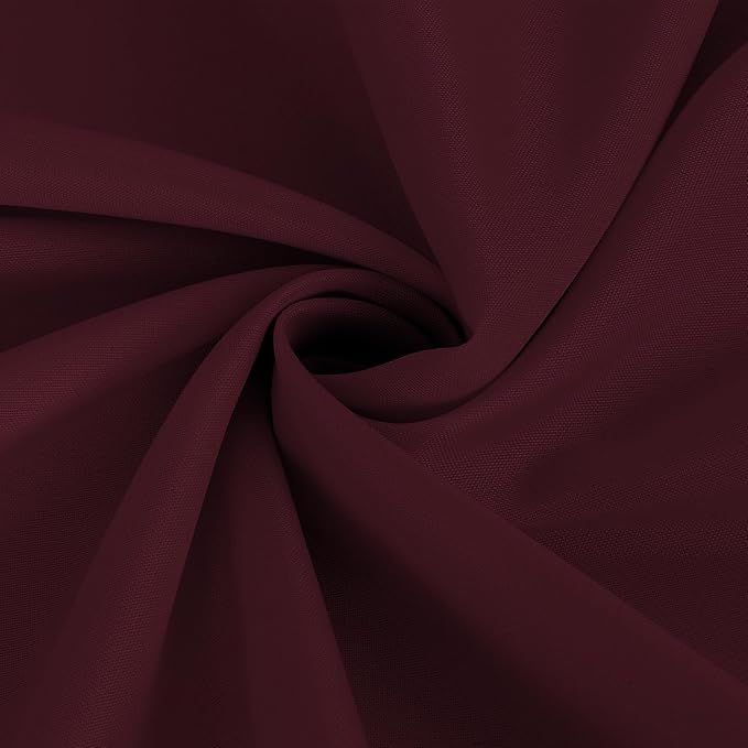 Fitable Burgundy Rectangle Tablecloths for 6 Foot Tables, 6 Pack - 70 x 108 Inches - Stain Resistant and Washable Table Clothes, Polyester Fabric Table Covers for Wedding, Party, Banquet, Buffect