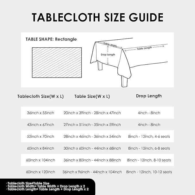 Rectangle Navy Tablecloth 60 x 84 Inch Polyester Fabric Washable Table Cloth Decorative Wrinkle Resistant Solid Color Table Cover for Kitchen Dinning Party Wedding Camping
