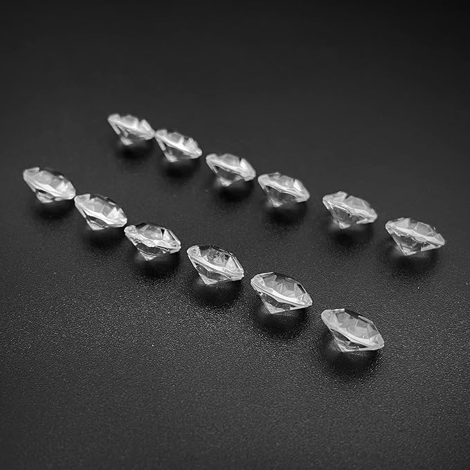 Fake Diamond, 3000PCS 8mm Clear Acrylic Diamonds Crystals Gems for Vase Fillers,Table Scatter, Party Favor, Wedding Decoration, Photography Props, DIY Crafts-8mm