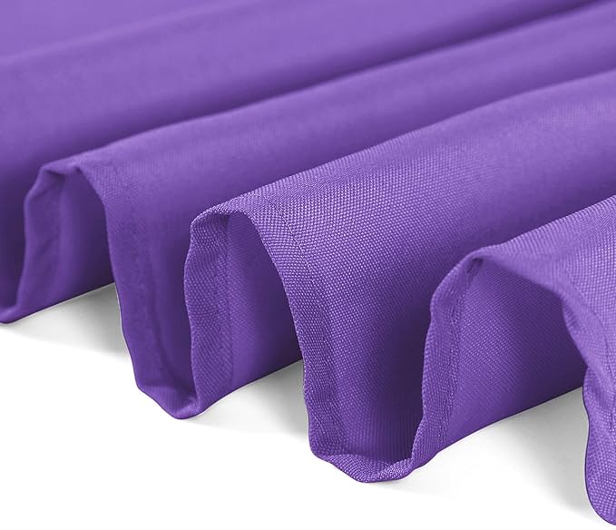 70 inch Round Tablecloth Washable Polyester Table Cloth Decorative Table Cover for Wedding Party Dining Banquet（70 inch,Purple）