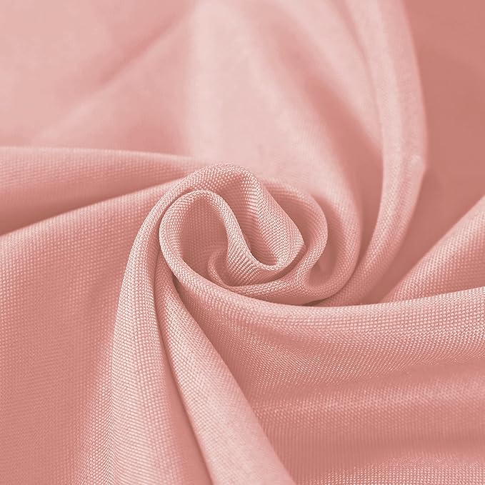 70 inch Round Tablecloth Washable Polyester Table Cloth Decorative Table Cover for Wedding Party Dining Banquet（70 inch, Dusty Pink）