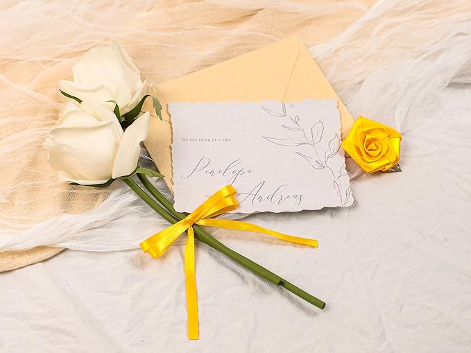 Yellow Satin Ribbon 1/4 inch X Continuous 25 Yards, Single Face Polyester Ribbon Perfect for Gift Wrapping, Flower Bouquet, Wedding Decor, Crafts, Bow Making, Sewing and More