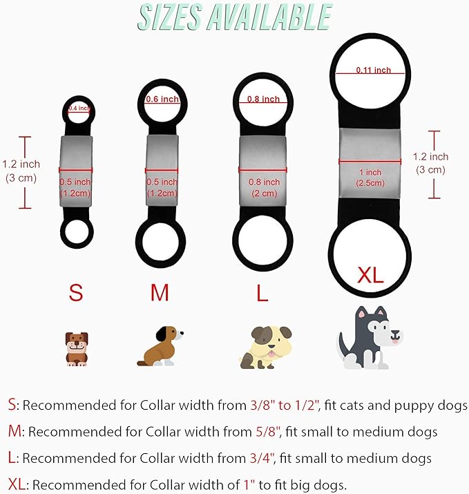 Personalized Engraved Dog & Cat ID Tags - Slide On, Silent, Custom Collar Tags for Small, Medium, Large Pets