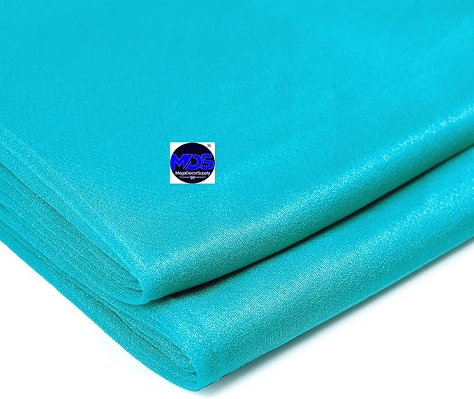 MDS Halloween Chiffon Table Runner - 15 Pack, 29 x 170 Inches, 14ft Each - Sheer Spooky Table Runners for Haunted House Parties, Trick-or-Treat Tables, Witchy Décor, Wedding & Events - Peacock Blue