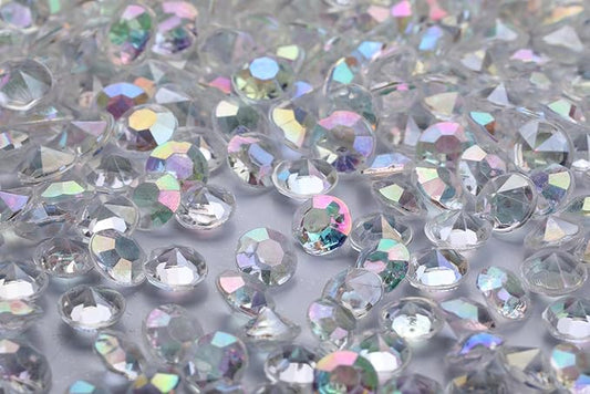 5000 pcs/Pack Wedding Table Scatter Confetti Crystals Acrylic Diamonds 6 mm Rhinestones for Wedding, Bridal Shower, Vase Beads Decorations (6mm, AB Clear)