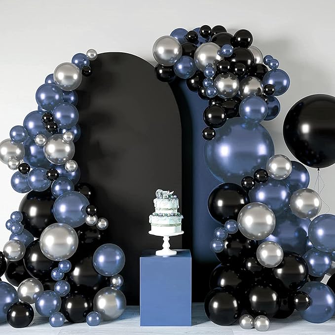 Spandex Arch Cover - 7.2FT Arch Stand Cover - Stretchy Backdrop for Wedding, Birthday, Baby Shower & Banquet - Dark Blue