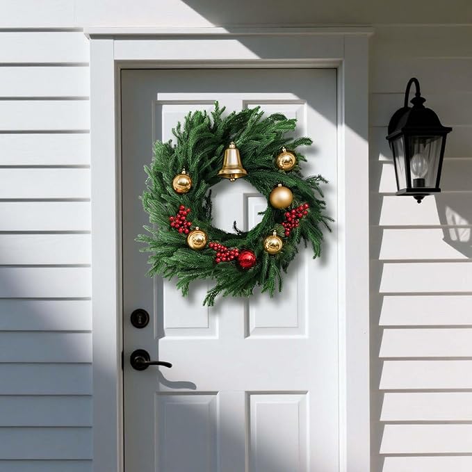 4Pack 6FT Real Touch Norfolk Pine Garland – Artificial Greenery Christmas Garland for Indoor Outdoor Christmas Mantel Table Staircase & Holiday Winter Decorations