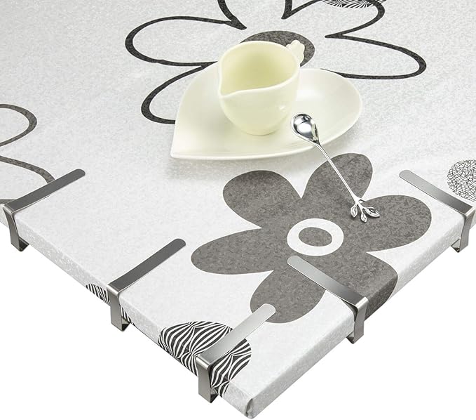 TriPole Tablecloth Clips 24 Pack Stainless Steel Table Cover Clamps Skirt Clips for Home Kitchen Restaurant Picnic Tables