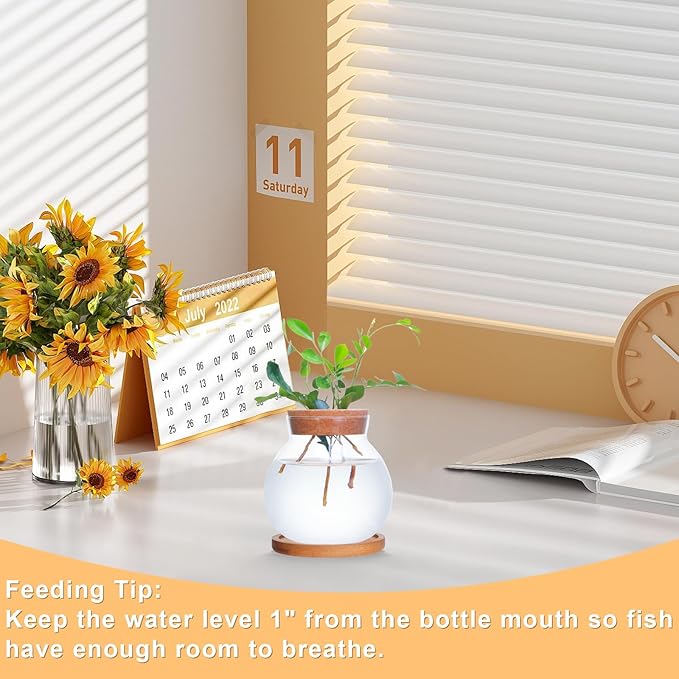Glass Decorative Bottles, Vintage Style Flower Bud Vases, Set of Assorted Sizes and Designs (4pcs), a-1044