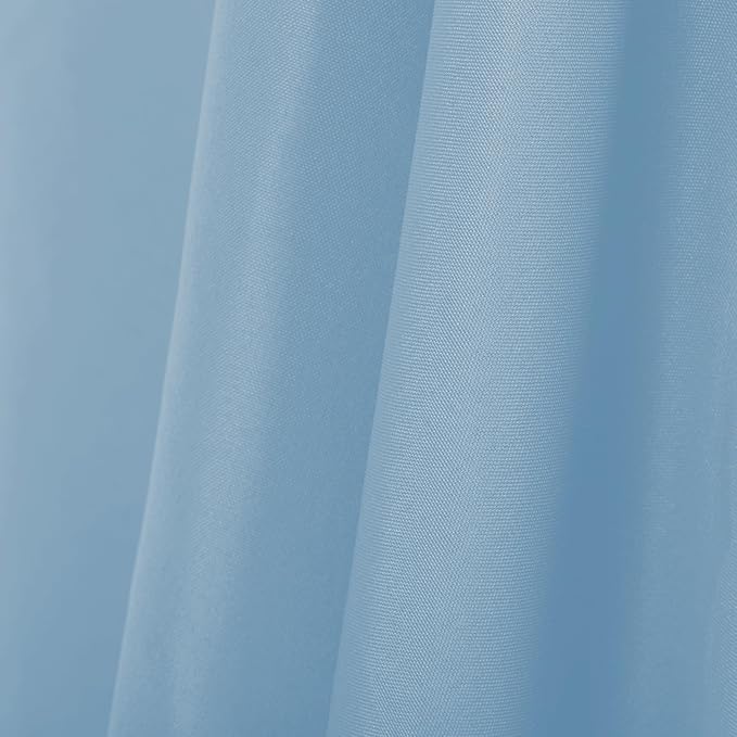Ascoza 2pack 90x132 Inch Blue Mist Rectangular Tablecloth 8 Feet Table Cloth in Polyester Fabric for Wedding/Banquet/Restaurant/Parties