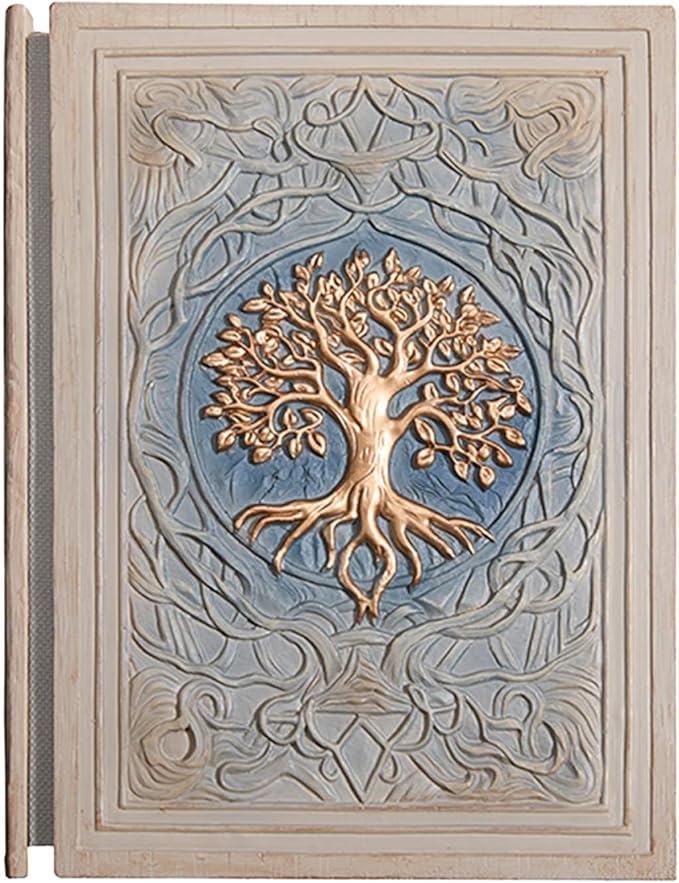 3D Embossed Tree of Life Notebook - Celtic Style Journal with Retro Mythology Design, Hardcover Blank Pages sketchbook (100 sheets/200 pages). Perfect for Writing & Drawing, Desktop Decoration, school supplies, office supplies, Collectible Item. Ideal ...