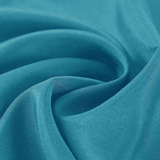 Cloth Napkins 17x17 inch Washable Polyester Dinner Napkins Soft Table Napkins for Wedding Party Dining Banquet(Caribbean Blue,25PCS)