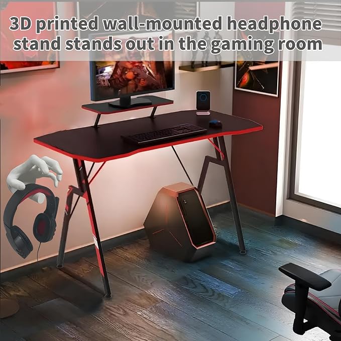 Gothic headphone stand, interesting headphone stand, 3D material headphone stand, DIY color, suitable for all headphone sizes, bedroom, living room, Halloween decoration
