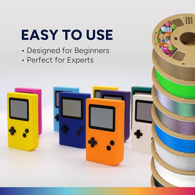 OVERTURE Glow PLA Filament 1.75mm 3D Printer Filament, 1kg Spool (2.2lbs), Dimensional Accuracy +/- 0.02 mm, Fit Most FDM Printer (Glow Yellow)