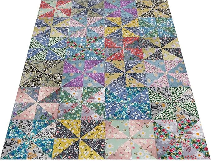 8" x 8" 25 PCS 100% Cotton Fabric Bundles for Quilting Sewing DIY & Quilt Beginners, Quilting Fabric Squares