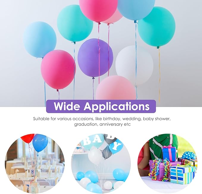 Dark Purple Curling Ribbon, Balloon String 500 Yard for Gift Wrapping, Curly Ribbons, 3/16" for Florist Flower, St Patricks Day, Valentines Day