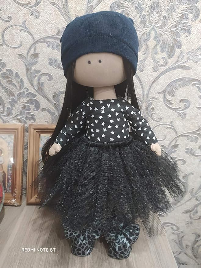 Tulle Fabric Roll, 6” by 200 Yards (600FT) Tulle Organza Fabric Spool for DIY Tutu Skirt Baby Shower Decor Wedding Backdrop Crafts Birthday Party Supplies (Black)