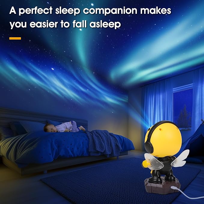 deerdance Star Projector, Northern Lights Galaxy Projector for Bedroom, Kids Night Light Aurora Projector for Ceiling with 8 Modes Timer and Remote for Room Decor, Birthday Gift Toy for Kids Children