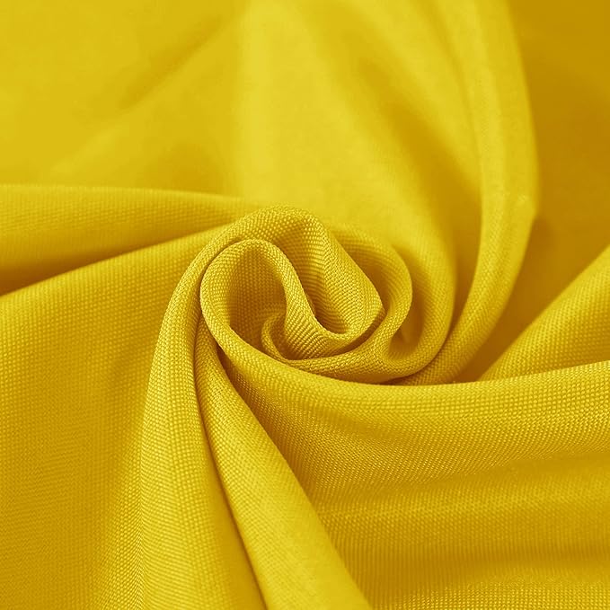 Fokitut 2 Pack Waterproof Rectangle Tablecloth, 60x102 Inch, Stain Resistant and Wrinkle Polyester Table Cloth, Fabric Table Cover for Kitchen Dining, Wedding, Party, Holiday Dinner-Yellow