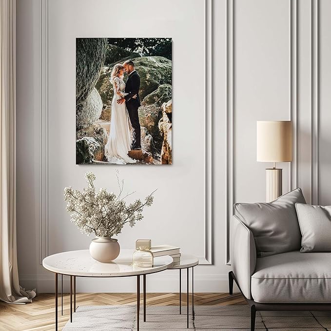 Personalized Custom Canvas Prints: Photo On Canvas (Framed Canvas, 18X24) Transform Your Photos into Stunning Framed Wall Art Digitally Printed Photo To Canvas Ideal for Home Decor