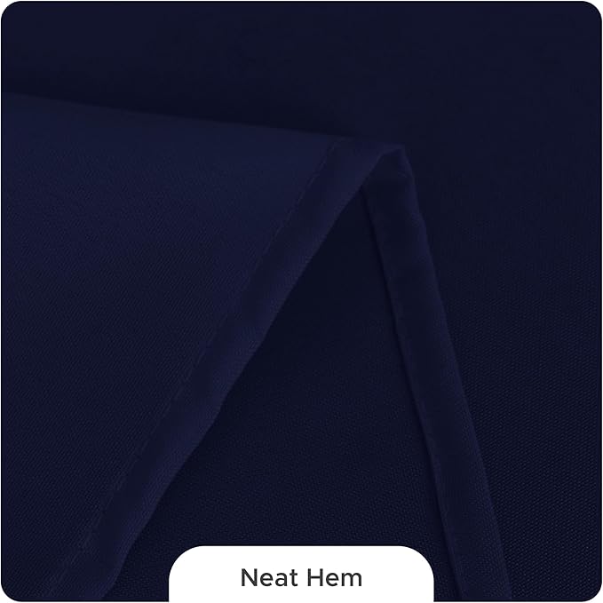 Fitable 8 Pack Table Cloth Rectangle Table: Stain and Wrinkle Resistant Tablecloth Rectangular, Washable Polyester Tablecloths for Wedding Party Dining Banquet Event Catering(Navy, 70x120 Inch)