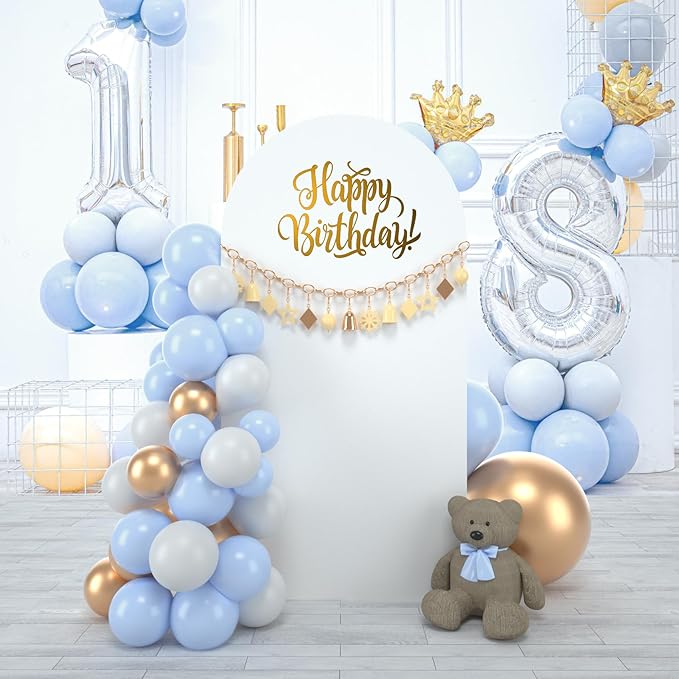 bricia Wedding Arch Backdrop Stand Cover, 6FT Double Sided Stretchy Arch Cover Fitted Wedding Birthday Party Banquet Decoration (White 72''Lx31.2''W)