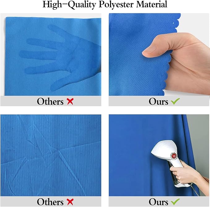 5x7FT Royal Blue Screen Backdrop for Photography, Solid Blue Photo Background for Party Portrait Photoshoots Booth Video Studio