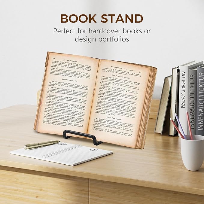 Plate Holder Easel Display Stand - 8 inch Metal Plate Stands for Display - Tabletop Picture Stand - Black Iron Easels for Display Pictures | Photo Frames | Book | Decorative Plates | Plaque - 2 Pack