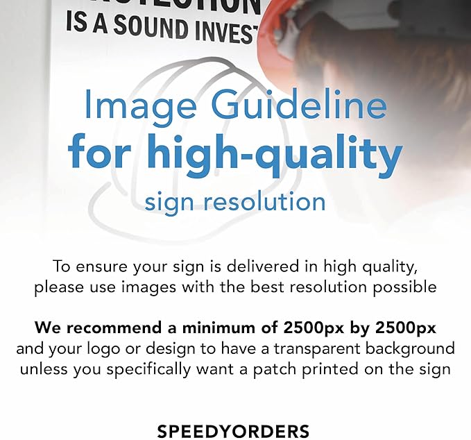 Custom Metal Signs, Personalized Aluminum, Customized Safety, Business Signs, Waterproof Outdoor, White Aluminum (Logo, 14x10 In)