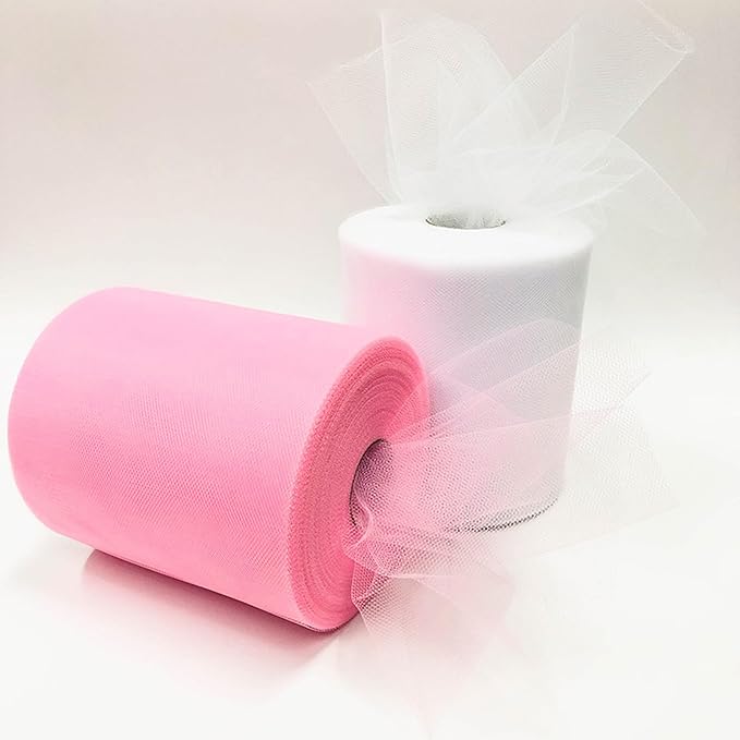 Royal Blue Tulle Fabric Rolls 6 Inch by 100 Yards (300 feet) Tulle Roll Spool Fabric for DIY Tutu Skirt Baby Shower Birthday Party Wedding Decorations Christmas Craft Supplies (Royal Blue)