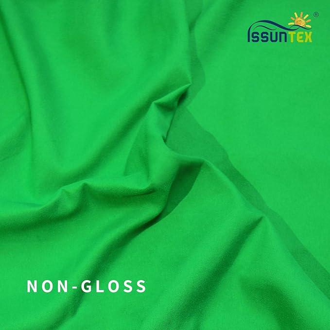 ISSUNTEX 10X12 ft Background Muslin Backdrop, Photo Studio, Collapsible High Density Screen for Video Photography and Television-Green