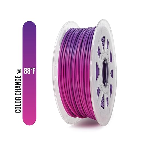 Gizmo Dorks 3mm (2.85mm) ABS Filament 1kg / 2.2lb for 3D Printers, Color Change Purple to Pink