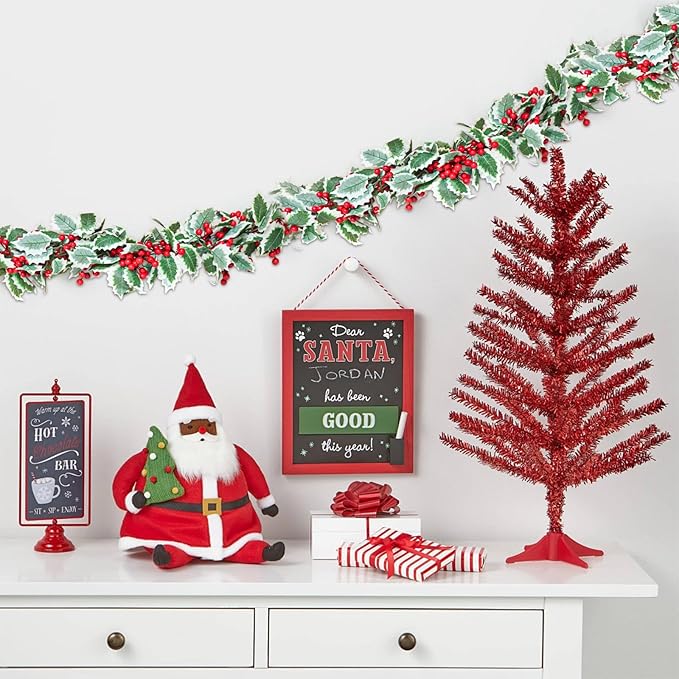 MAKHOT 2-Piece Christmas Garland Suitable for Christmas Holiday Fireplace Indoor and Outdoor Decor.