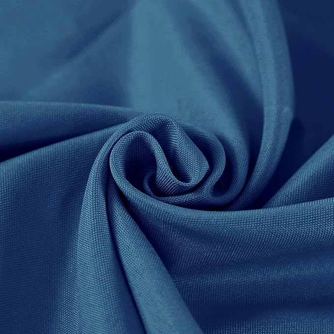 Fokitut 2 Pack Waterproof Rectangle Tablecloth, 60x120 Inch,Stain Resistant and Wrinkle Polyester Table Cloth, Fabric Table Cover for Kitchen Dining, Wedding, Party, Holiday Dinner-Mediterranean Blue