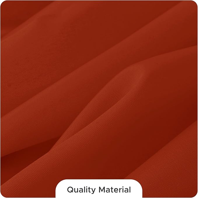 Fitable 8 Pack Round Tablecloths: Stain Resistant Wrinkle Free Fall Table Clothes, Washable Reusable Polyester Table Covers for Wedding Thanksgiving Party Birthday Banquet Reception(Rust, 120 Inch)