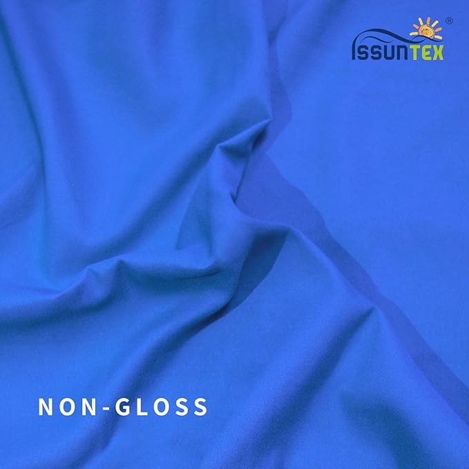 ISSUNTEX 6X9 ft Background Muslin Backdrop, Photo Studio, Collapsible High Density Screen for Video Photography and Television-Blue