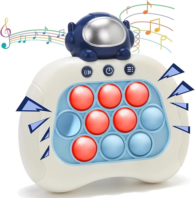 Quick Push Bubble Game, Pop Bubble Fidget Toy for Kids 3-12, Handheld Puzzle Game Sensory Toys for Halloween, Xmas & Birthday Gifts