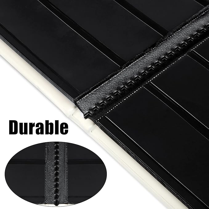 MUDOR Stamp Collecting Album, 6 Rows Pockets Stamp Book for Collectors, 10 Sheets Stamp Stockbook