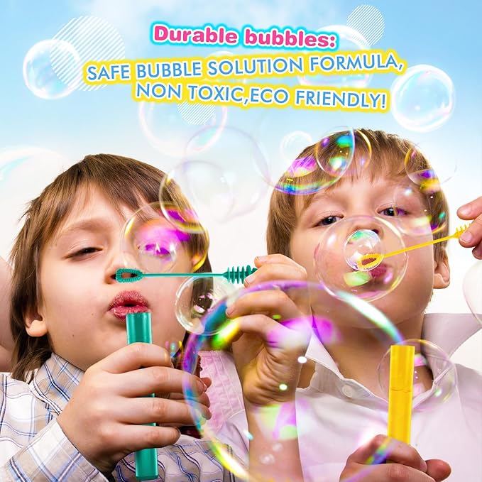 SpringFlower 240 Pieces Mini Bubble Wands, Party Favors Assortment Toys for Kids,Themed Birthday, Halloween, Goodie Bags, Carnival Prizes, Wedding, Bubble Maker Outdoor Gifts for Girls & Boys