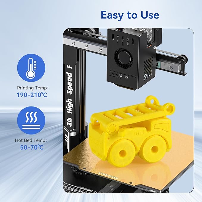 Kingroon PLA Filament 1.75mm 3D Printer Filament Lemon Yellow Pla 1kg Filament Dimensional Accuracy +/- 0.02mm, Fit Most FDM Printer,Lemon Yellow