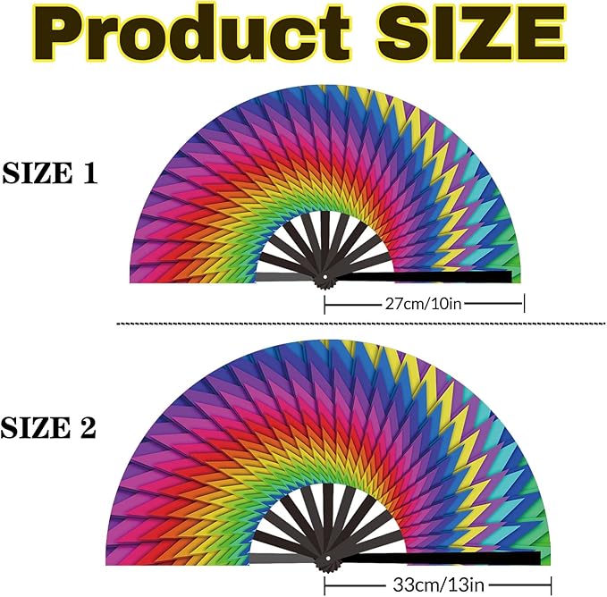 Custom Fans with Your Photo/Text - 13 Inch Personalized Folding Hand Fan for Line Dancing, Weddings, Parties | Decorative Gift for Women, Church Events & Dance Performances (10, 10 Inch)