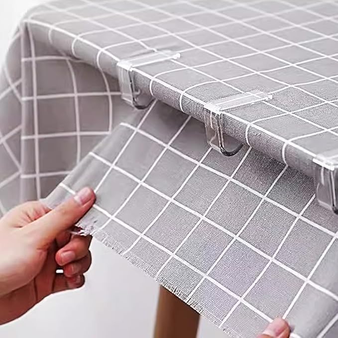 36PCS Transparent Clear Tablecloth Clips, Plastic Table Cloth Clips，Windproof Table Cover Holder Clamps，Table Cloth Holder for Christmas Home Wedding Party Indoor Outdoor Camping Picnic (36)