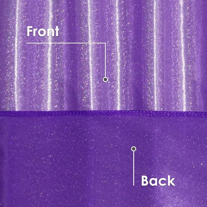 Fitable Sequin Tablecloth for Parties 54x54 Inch - Sparkle Glitter Table Cloth Laser Square Overlay for Wedding Baby Shower Ceremony Birthday Holiday Banquet Decor, Purple