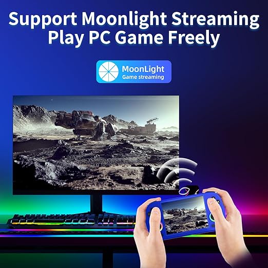 ANBERNIC RG40XX H Retro Gaming Console with 4.0'' IPS Screen, 64GB TF Card, Linux 64-bit System, Supports 5G WiFi, Bluetooth, HDMI and TV Output
