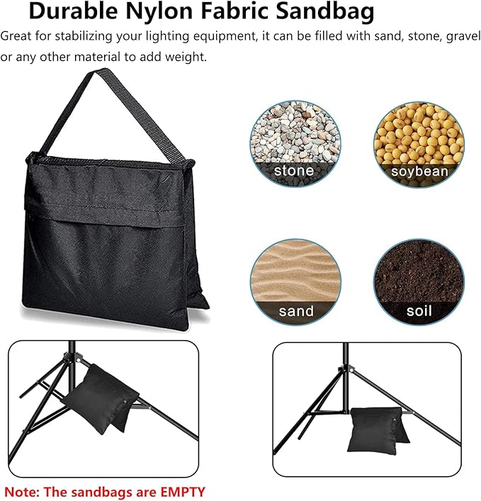 Photo Backdrop Stand for Photography 7ft x 10ft Background Stands for Photoshoot Support Kit with Carry Bag for Photo Studio Parties Events Decoration